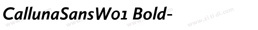CallunaSansW01 Bold字体转换 CallunaSansW01 Bold字体转换